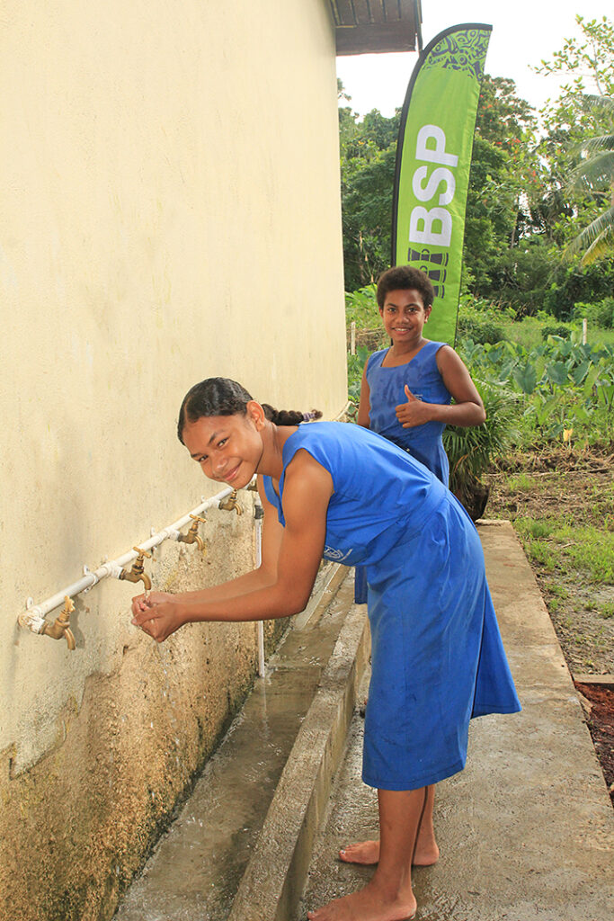 Nuku students using new taps