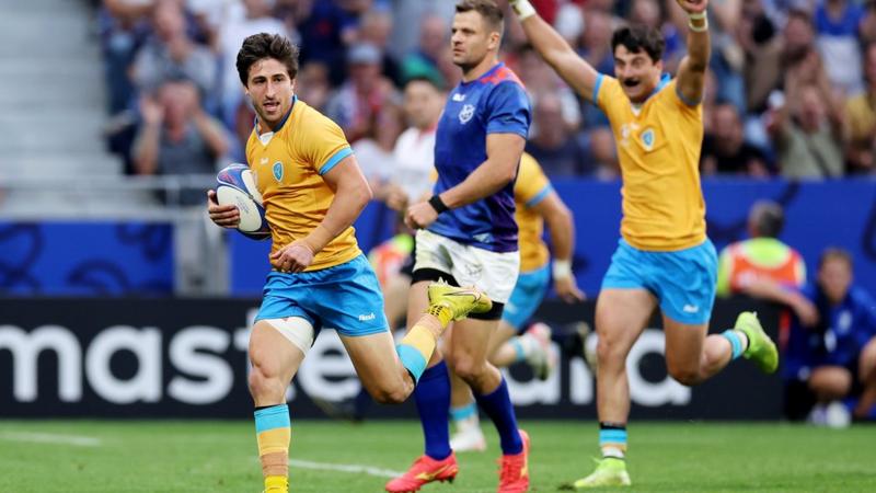 Uruguay fight back to deny 14-man Namibia first-ever Rugby World