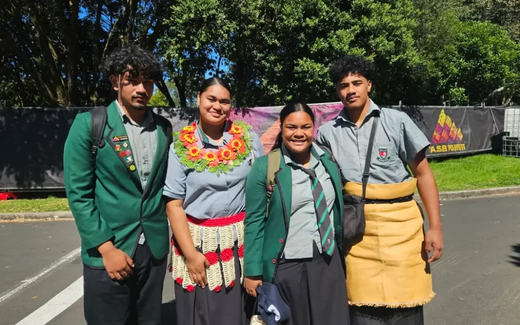 Aorere College team leaders at the Auckland Polyfest 2024.
