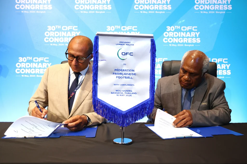 OFC signs landmark MOU with the French Football Federation