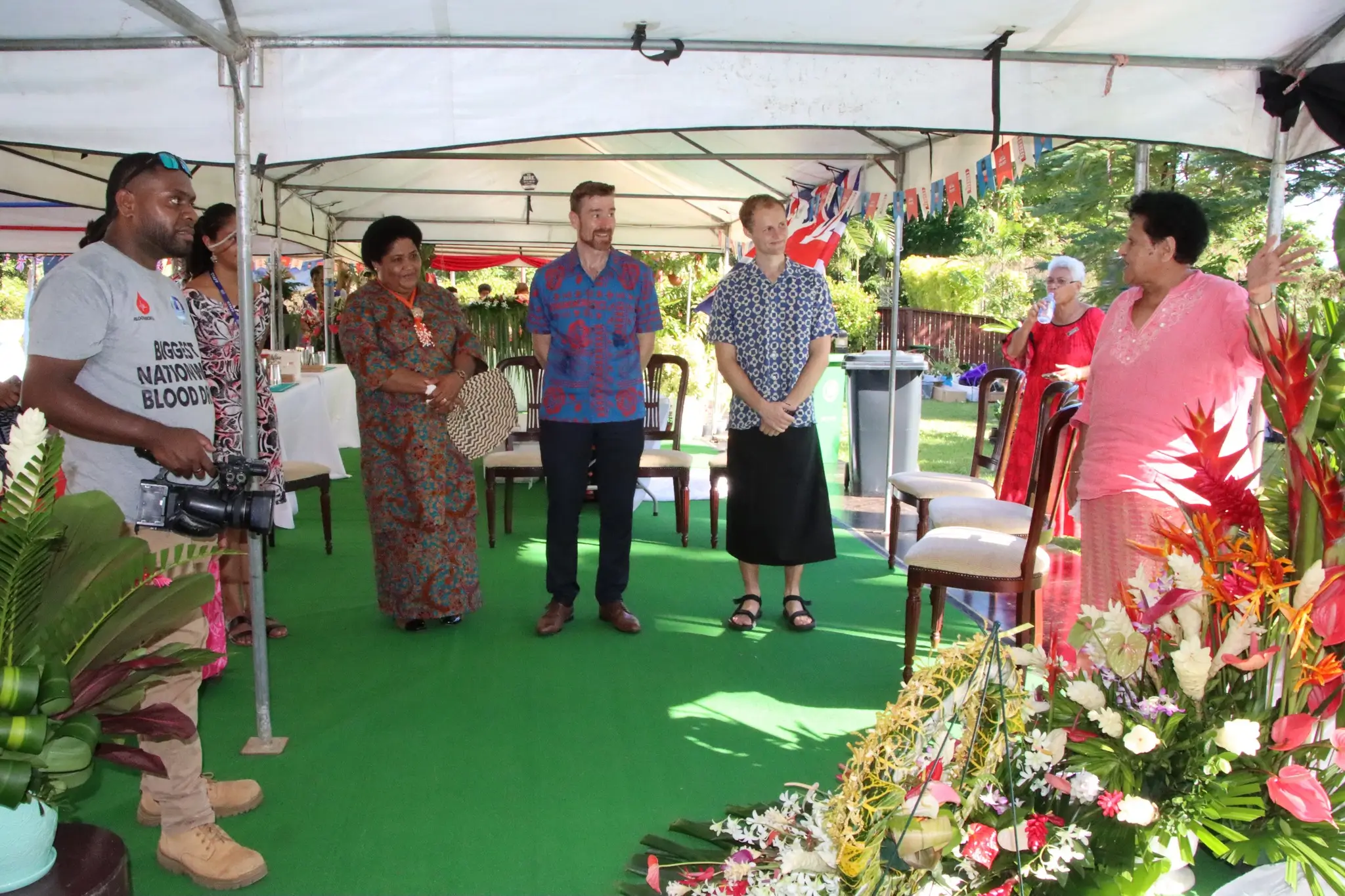 Vilomena Katonivere attends flower show