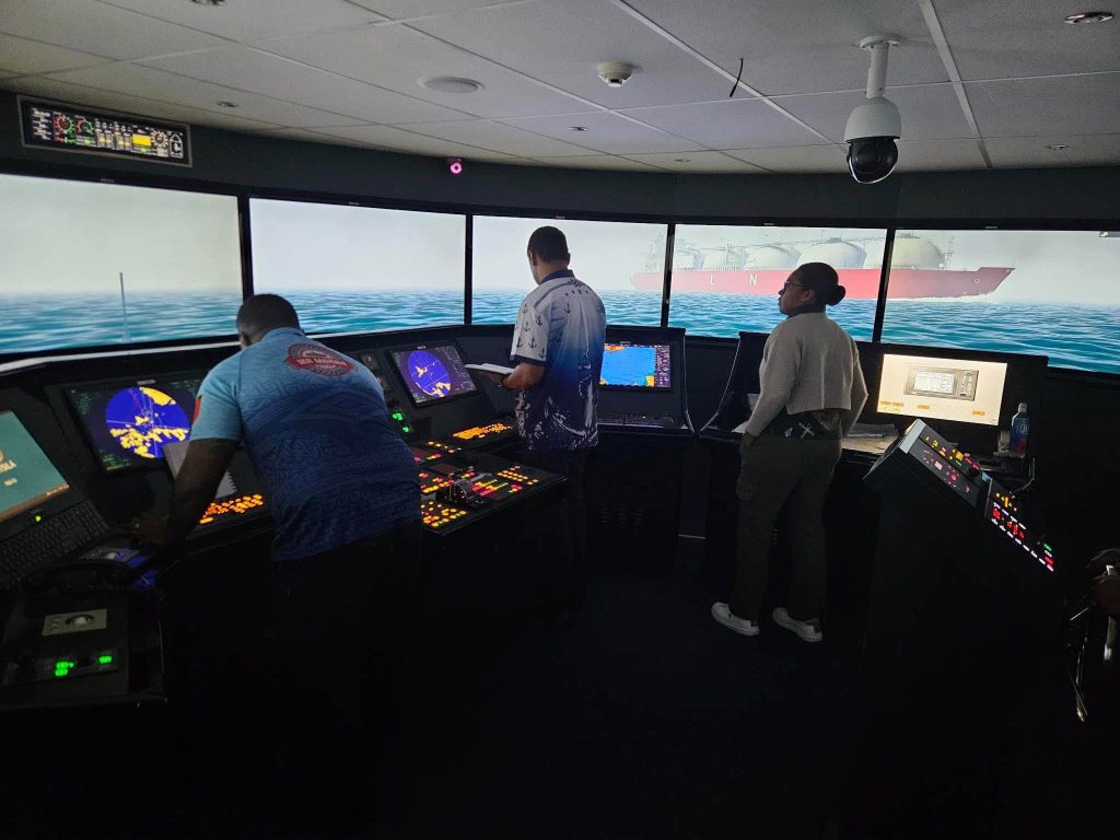 ## Fiji Navy Builds Bridge Management Skills